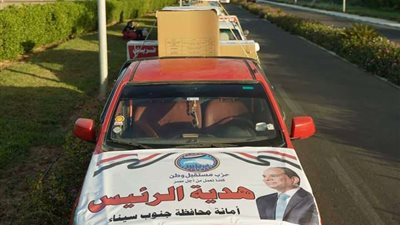 مشاركة مستقبل وطن الأسر و الأهالي في محافظة جنوب سيناء فرحتهم ب