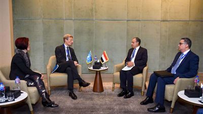 بدر عبد العاطي يبدأ مؤتمر الغذاء العالمي بلقاء نائب المديرة التنفيذية للبرنامج