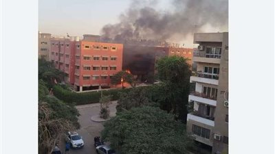 معاينة موقع حريق مدرسه بورسعيد الثانويه والتحقيق مع المديرة