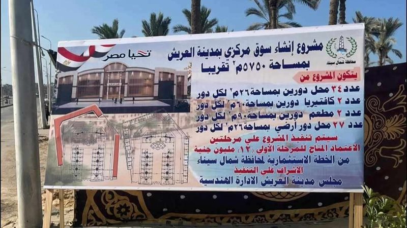 سوق مركزي وأرض معارض