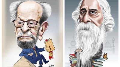 في متحف أديب نوبل.. افتتاح معرض كاريكاتير محفوظ وطاغور