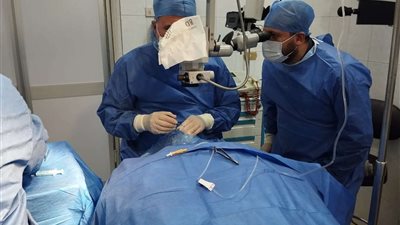 نجاح عمليتين جراحيتين لعلاج اعتلال الشبكية في مستشفى رمد قليوب