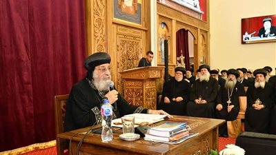 قداسة البابا يهنئ الكنائس الغربية بعيد الميلاد ويعلن توقف اجتماع الأربعاء حتى بداية الصوم الكبير