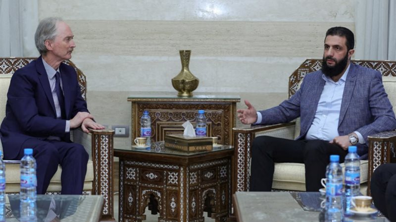 أحمد الشرع،، يجري