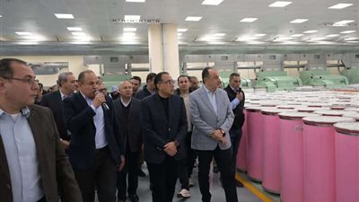 مدبولى : ما يحدث بمصانع الغزل من تطوير وإنشاءات أخرى جديدة ملحمة عظيمة