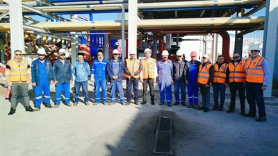 مصر للبترول بمنطقة بورسعيد تنظم وقفة للسلامة بمستودع الشركة