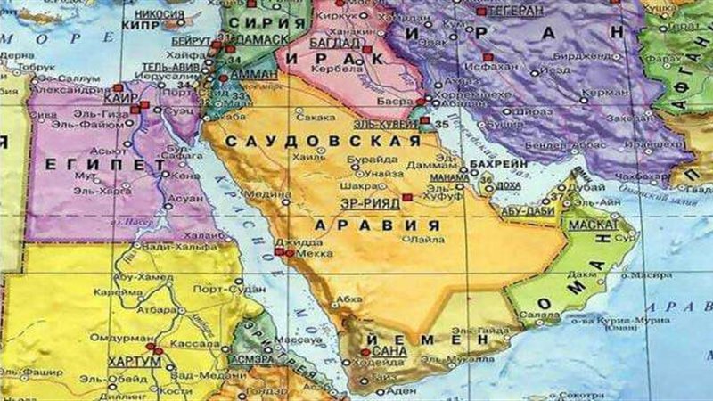 خريطة الشرق الأوسط