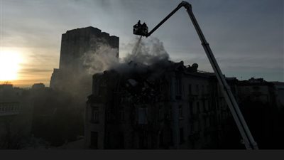 هجوم الطائرات المسيرة في كييف يودي بحياة شخصين في رأس السنة