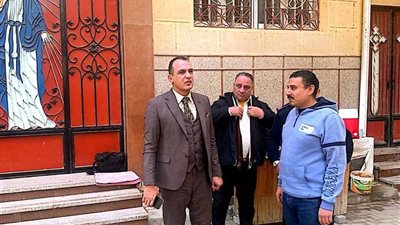 رئيس الدلنجات يقوم بالمرور على كنيسة مار جرجس وابو حمره إستعداداً لأعياد الميلاد المجيد