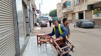 رفع 200 إشغال طريق بالدلنجات
