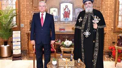 بالصور.. رئيس مجلس النواب يهنئ البابا تواضروس الثاني بمناسبة عيد الميلاد المجيد