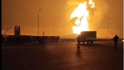 حريق غاز مروع بالخانكة.. مصرع 3 وإصابة 8 في كارثة طريق بلبيس