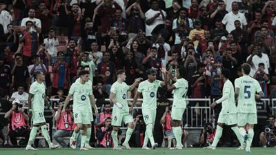 نهاية المباراة.. برشلونة يحجز مقعد له في نهائي كأس السوبر الإسباني