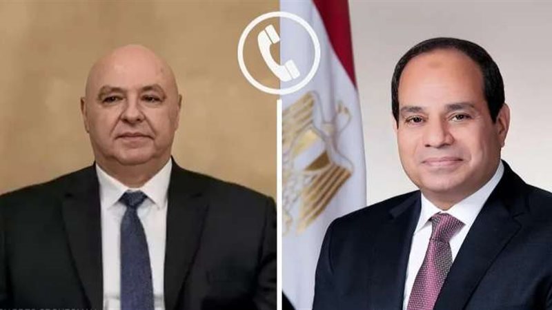 السيسي يهنئ عون بمناسبة