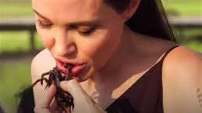 أغرب وجبات المشاهير: أنجلينا جولي تتناول الحشرات وجنيفير لورانس تبتكر ساندوتش بيتزا بالمكرونة