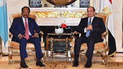 الرئيس السيسي يستقبل نظيره الصومالي بقصر الاتحادية