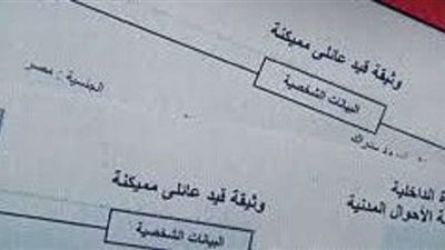 استخراج القيد العائلي إلكترونيًا.. خطوات بسيطة للتسهيل على المواطنين