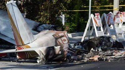 ضحايا وحرائق هائلة بسبب تحطم طائرة إسعاف أمريكية في فيلادلفيا