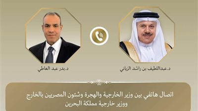 وزير الخارجية ونظيره البحريني يؤكدان ضرورة تضافر الجهود لدعم سيادة فلسطين