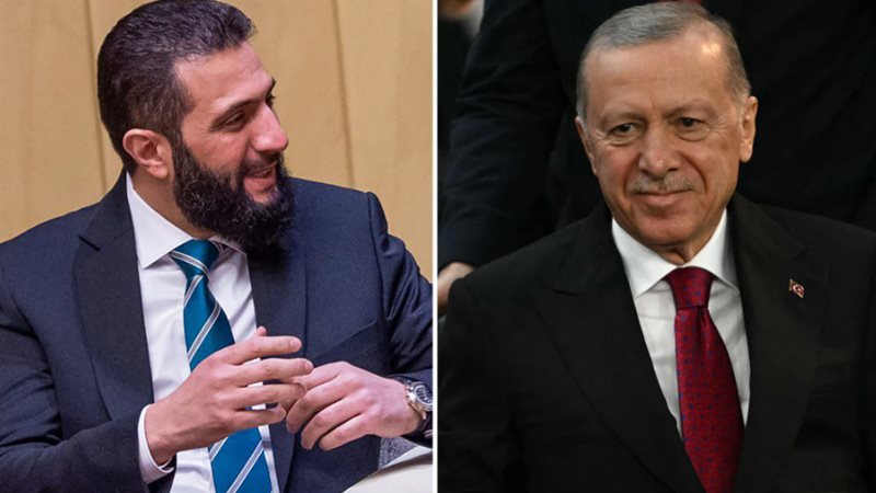 الشرع وأردوغان يناقشان