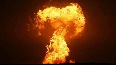 انفجار ضحم بأحد المصانع في مدينة أولسان جنوب شرق سول بكوريا الجنوبية