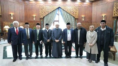 شيخ الأزهر يبحث جهود إعمار غزة مع وفد هيئة الزكاة الإندونيسية