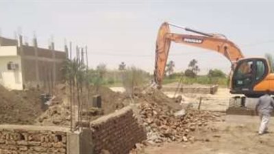 ضمن الموجة 24.. حملات موسعة لإزالة التعديات في مراكز ومدن الأقصر