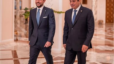 الرئيس السيسي يستقبل ولي عهد الأردن ويبحثان الأوضاع في الأراضي الفلسطينية المحتلة