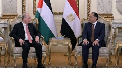 مدبولي يستقبل نظيره الفلسطيني لبحث خطة التعافي وإعادة إعمار غزة