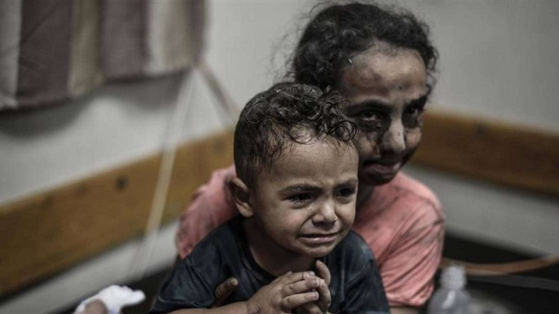 طفلان من غزة بالمستشفى