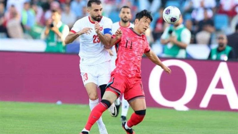 من مباراة كوريا والأردن