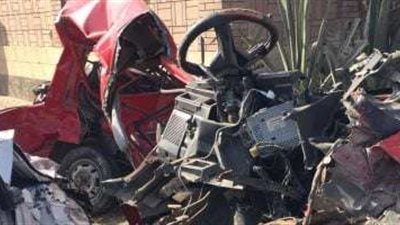 مصرع وإصابة 4 أشخاص في حادث سير بالمنيا