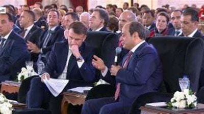 السيسي: تعزيز التعاون بين مصر وفرنسا لتوطين الصناعات وتقليل الضغط على الاقتصاد