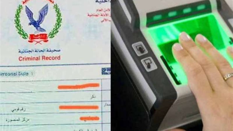 استخراج فيش جنائي