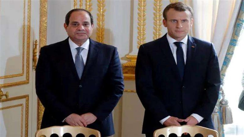 ماكرون والسيسي