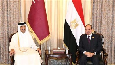 الرئيس السيسي وأمير قطر يبحثان وقف إطلاق النار في غزة وتعزيز التعاون الثنائي