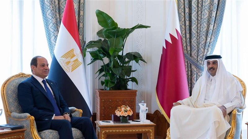 الرئيس السيسي وتميم