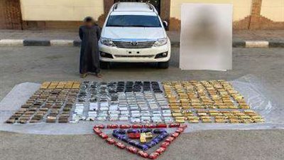 ضبط 3 أخطر تجار المخدرات بحوزتهم نصف طن مواد سامة قيمتها 80 مليون جنيه