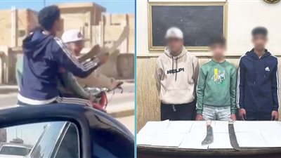 فرحة حفل زفاف تتحول إلى حبس .. ضبط 3 طلاب بأسلحة بيضاء على دراجة نارية في المعمورة