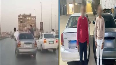 ضبط قائدي سيارتين لقيامهما بأداء حركات استعراضية خطرة بموكب زفاف على الطريق الدائري