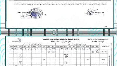 شركة مياه الشرب بالمنوفية تعلن خطة غسيل الشبكات خلال شهر مايو ( صور )