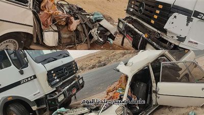 مصرع وإصابة 4 أشخاص فى حادث تصادم بالمنوفية