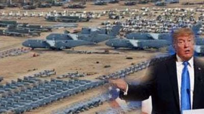 ترامب يتفقد قاعدة العديد الأمريكية للاطمئنان على الجنود الأمريكيين في قطر