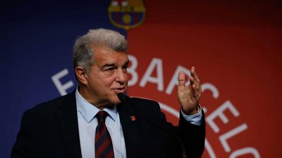 بعد التتويج بلقب الليجا.. لابورتا يزف بشرة سارة لجماهير برشلونة