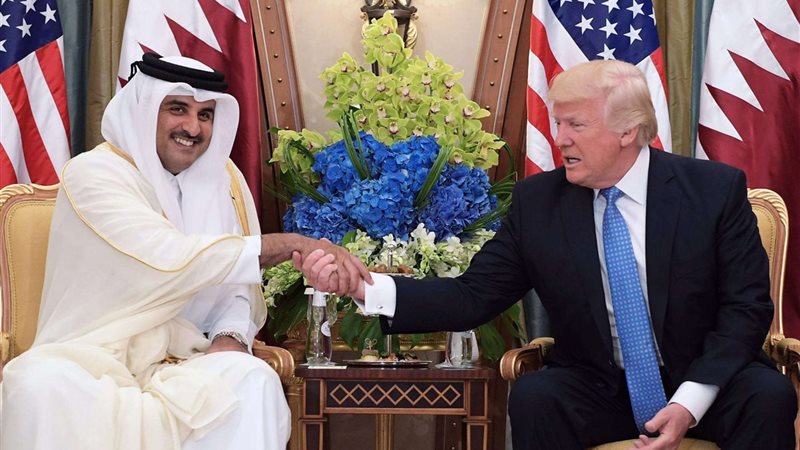 ترامب وأمير قطر