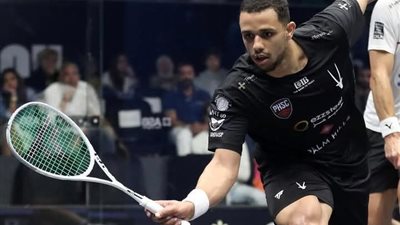 مصطفى عسل يهزم يوسف سليمان ويصعد لنهائي بالم هيلز للإسكواش