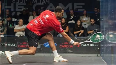 مصطفى عسل يهزم كريم عبد الجواد ويتوج بلقب بالم هيلز للإسكواش
