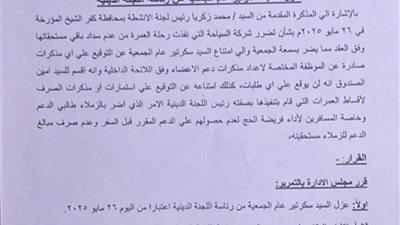 خلافات مجلس إدارة جمعية نادي الجهاز المركزي للمحاسبات سابقًا تشتعل 