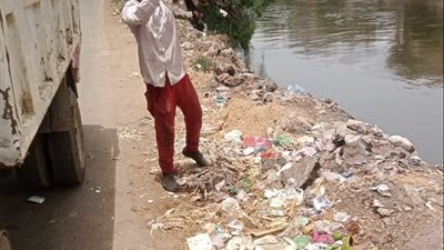 رفع كفاءة النظافة والخدمات في قرى الرياض بكفر الشيخ