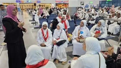 وصول آخر أفواج حجاج الجمعيات الأهلية إلى الأراضي المقدسة اليوم 